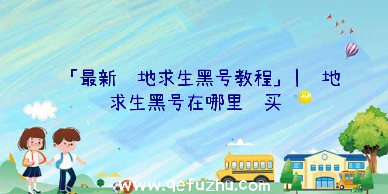 「最新绝地求生黑号教程」|绝地求生黑号在哪里购买